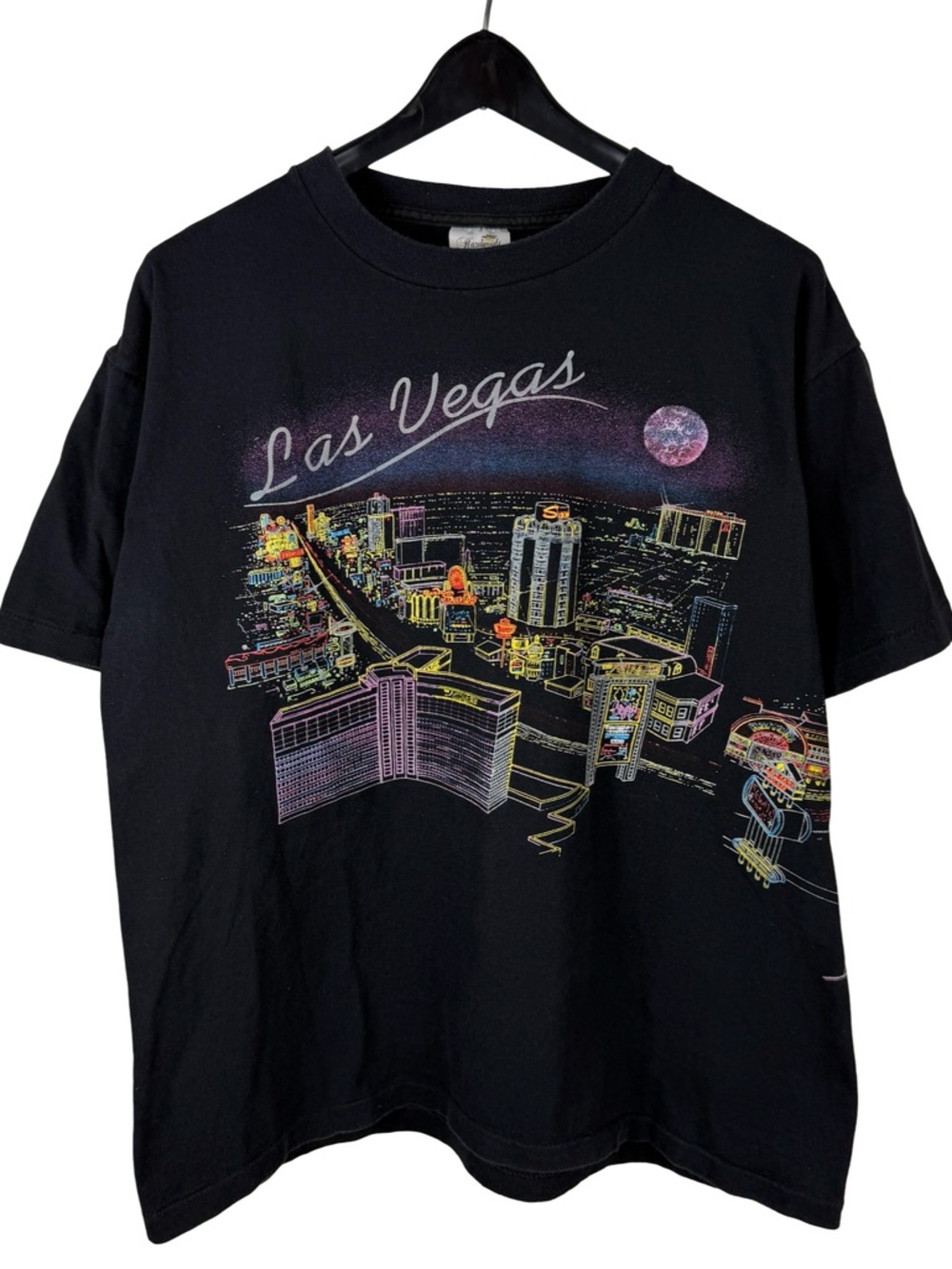 Vintage 90s Las Vegas Nevada Wrap Around Tourist Graphic Shirt Size L